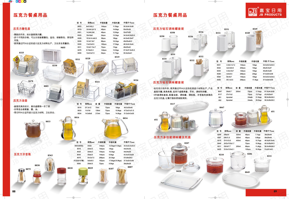 亞克力餐桌用品